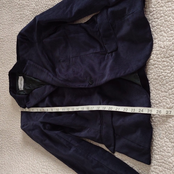 Maison Zadig & Voltaire #1 Size 36 Blue Velvet Blazer Jacket - Picture 6 of 16